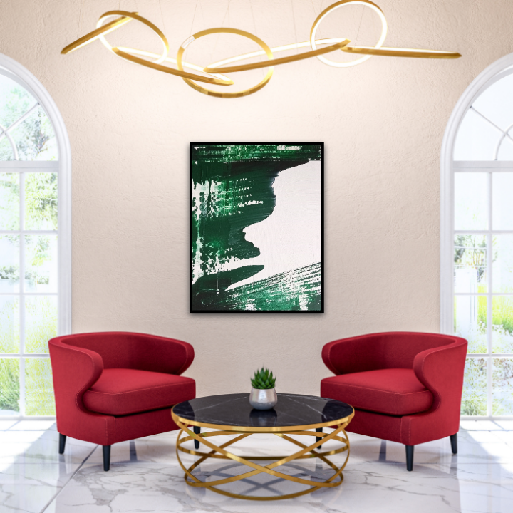 Green Abstract Wall Art | Roar | 16x20" | Nenyasha Cherish Arts