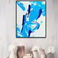 Blue Acrylic canvas Wall Art | Run | 10x8 inches | Nenyasha Cherish Arts