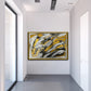 Abstract gold leaf artwork | Turning around for good | 46x31 inches | Nenyasha Cherish Arts