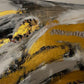 Abstract gold leaf artwork | Turning around for good | 46x31 inches | Nenyasha Cherish Arts