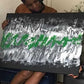 Green Wall art Abstract | Drifted | 30x22" | Nenyasha Cherish Arts