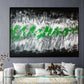 Green Wall art Abstract | Drifted | 30x22" | Nenyasha Cherish Arts
