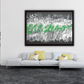 Green Wall art Abstract | Drifted | 30x22" | Nenyasha Cherish Arts