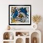 Blue acrylic canvas painting |Modern home decor | 13 x 11 inches | Nenyasha Cherish Arts