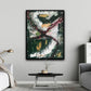 Green abstract mixed media artwork | 16 x 20" | Nenyasha Cherish Arts