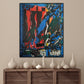 Mixed media art | Blue framed mixed media art | Nenyasha Cherish Arts