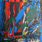 Mixed media art | Blue framed mixed media art | Nenyasha Cherish Arts
