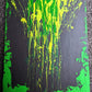 Green and black abstract art | Miracle escape | 16 x20" | Nenyasha Cherish Arts