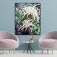 Green Abstract wall art on canvas | Contemporary minimal art | 16x20" | Nenyasha Cherish Arts