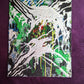 Green Abstract wall art on canvas | Contemporary minimal art | 16x20" | Nenyasha Cherish Arts