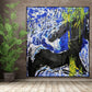 |Vibrant Mixed Media Collage Painting" "Colorful Acrylic Art Print Decor" "Unique Handmade Mixed Media -43 x 47 inches | Nenyasha Cherish Arts