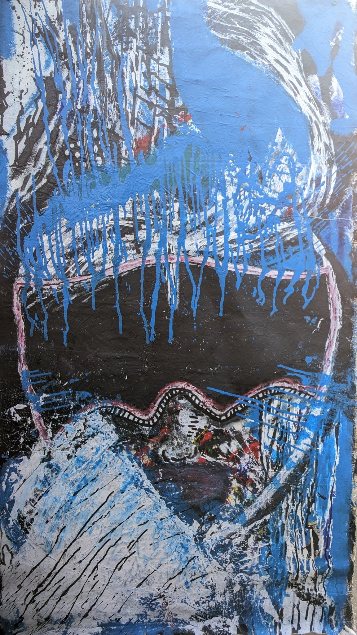 Mixed media abstract painting | 71x37 inches | Nenyasha Cherish Arts