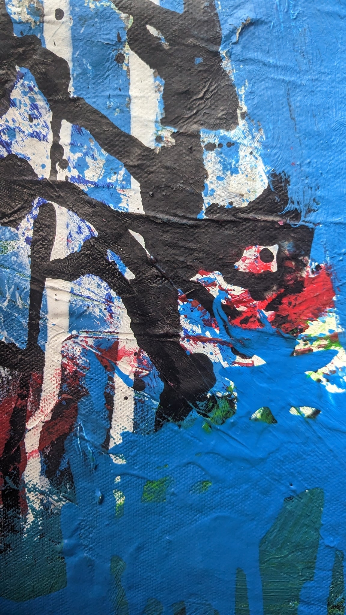 Mixed media abstract painting | 71x37 inches | Nenyasha Cherish Arts