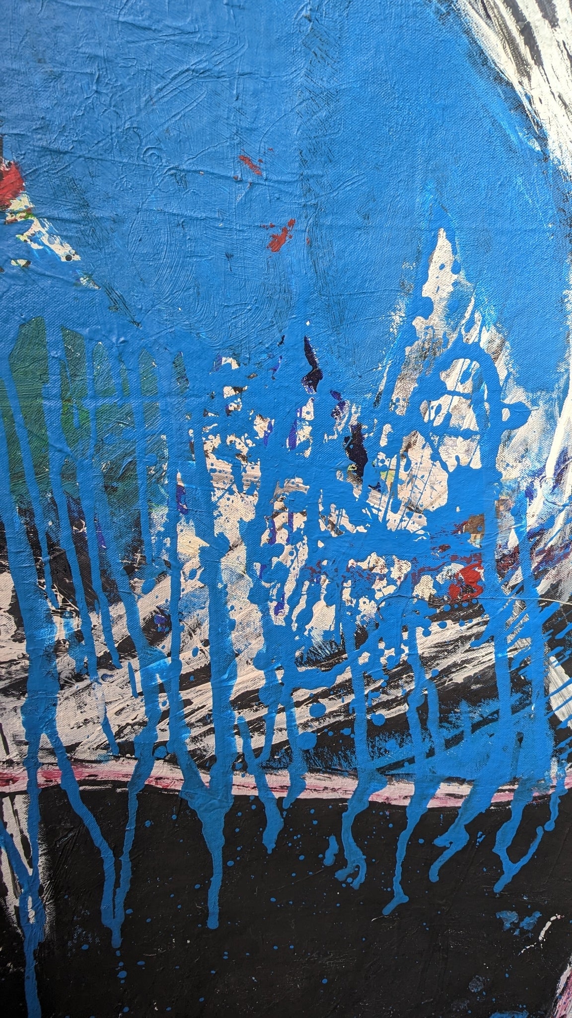Mixed media abstract painting | 71x37 inches | Nenyasha Cherish Arts