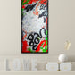 Red and black abstract painting 20 x 10" | Nenyasha Cherish Arts