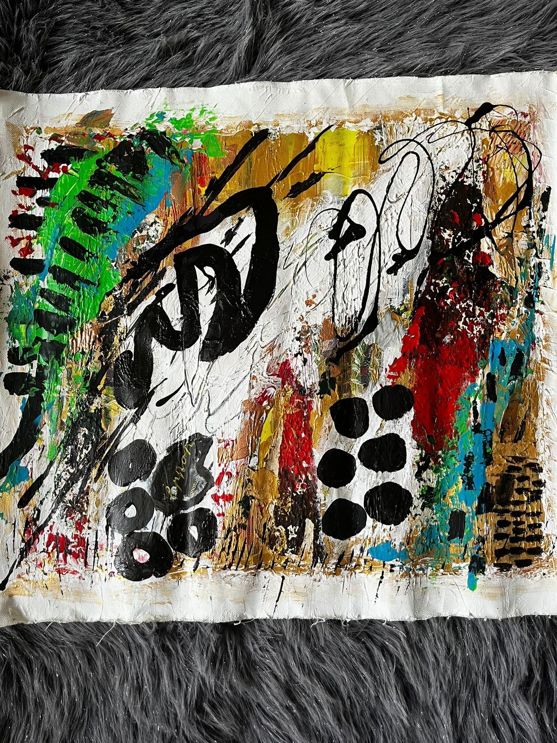 Living room art | Mixed media art work | 21 x 18 inches | Nenyasha Cherish Arts
