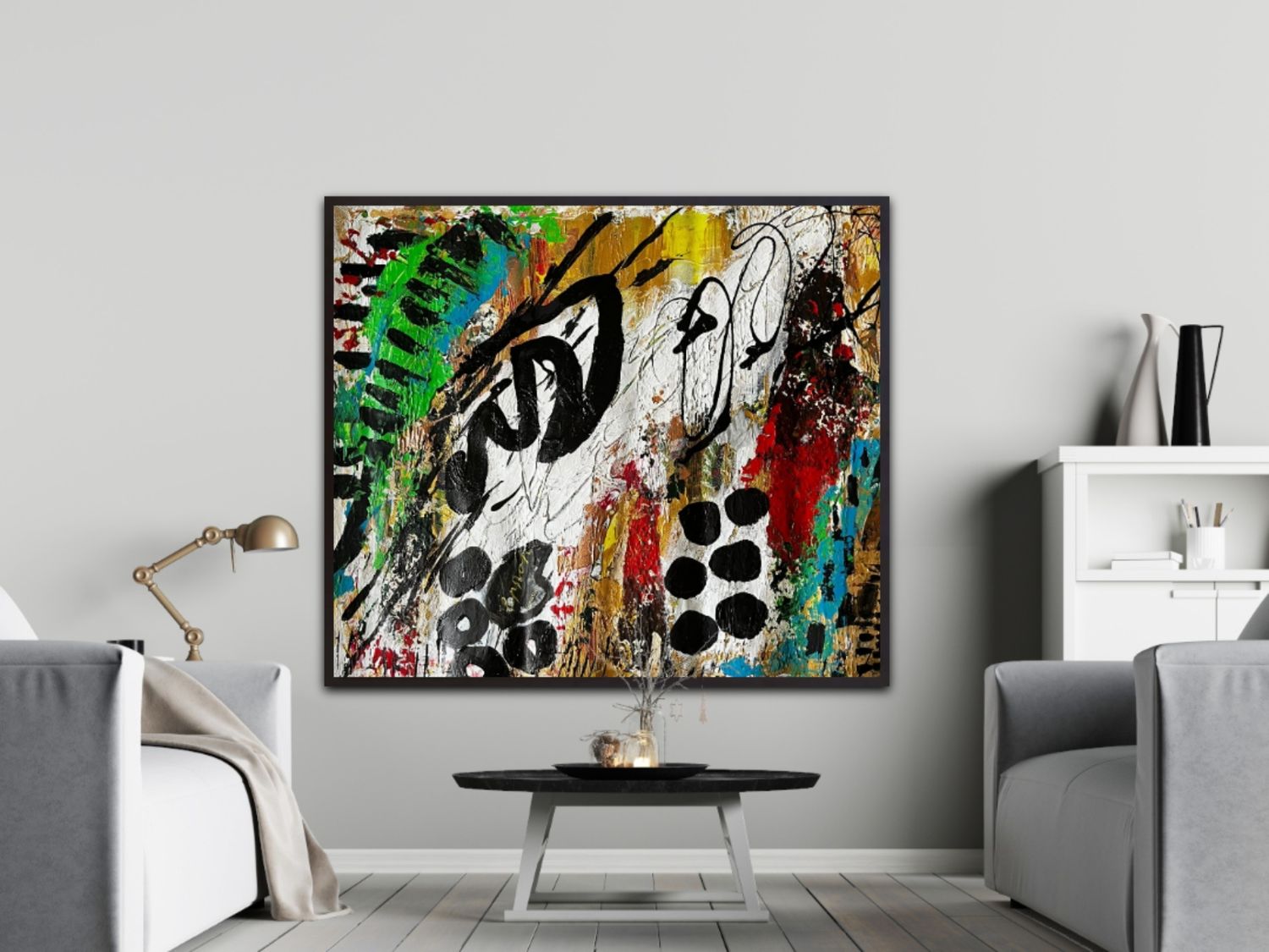 Living room art | Mixed media art work | 21 x 18 inches | Nenyasha Cherish Arts
